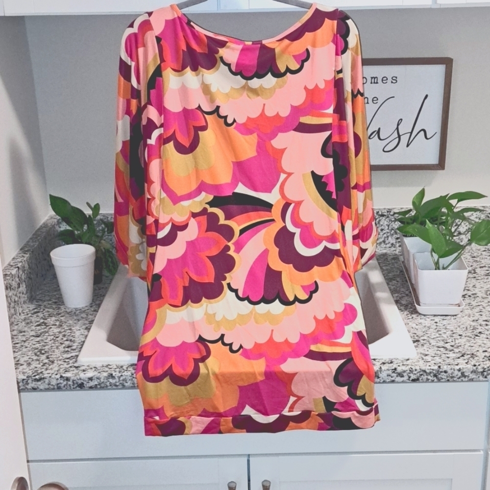 Trina Turk NWTs Fan Faire Tunic Dress Cover-Up - Picture 5 of 5